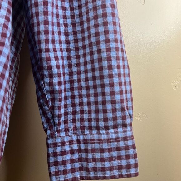 Brooks Brothers Mens Regent Size XL Button Down Preppy Cotton Burgundy Blue Soft - Picture 6 of 9